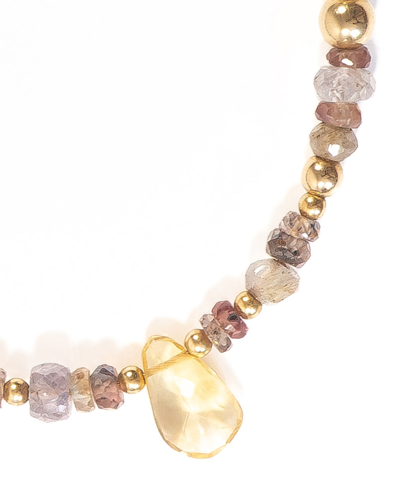 ROMA Sapphire and Citrine Gold Bracelet - Jitterbug Jewellery