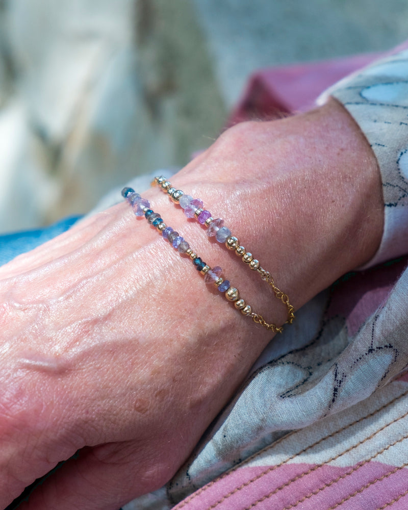 LULU Sapphire and Ametrine Gold Bracelet