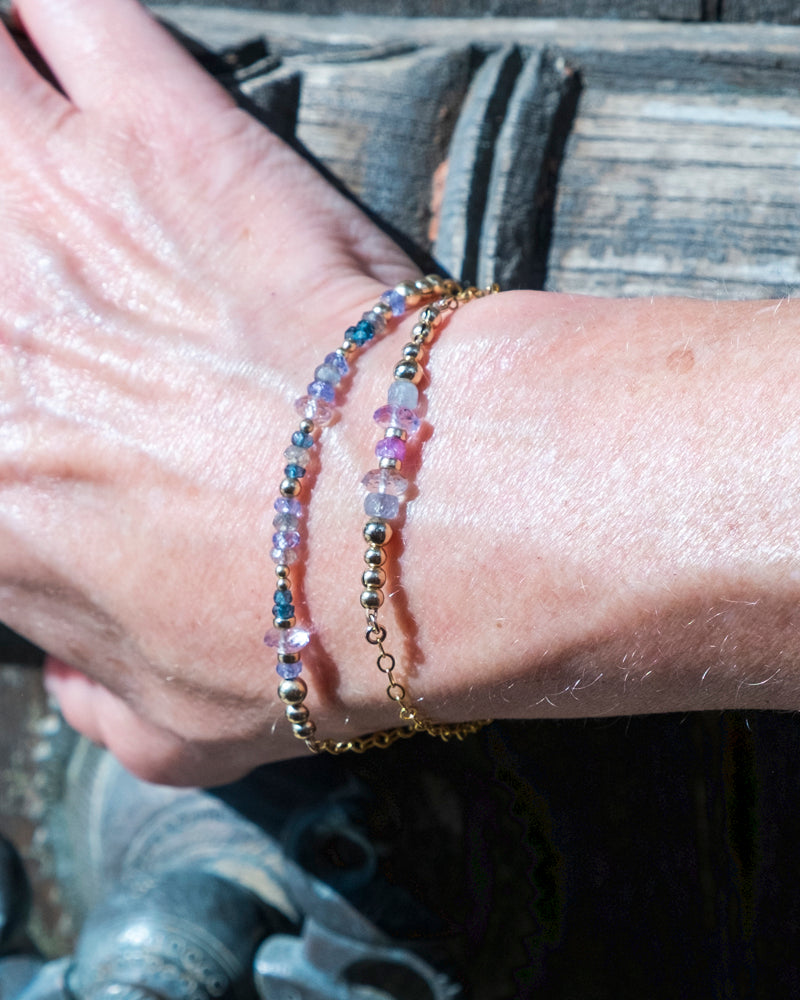 LULU Sapphire and Ametrine Gold Bracelet